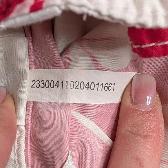 Boys Abercrombie & Fitch Swim Trunks  Board Shorts Y2K Red Retro Tropical XL - Picture 7 of 7